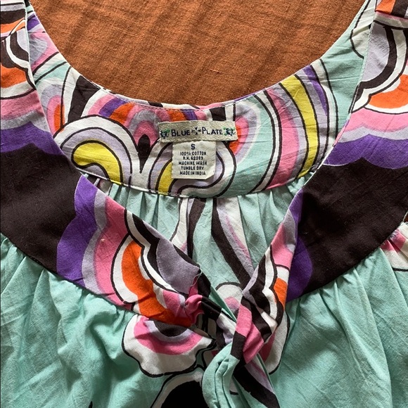 Blue Plate patterned dress - Picture 3 of 3